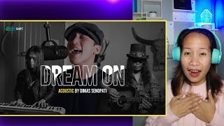 Aerosmith - Dream On ( Acoustic Cover) by Dimas Senopati | Reaction