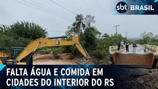 RS: Deslizamentos de terra dificultam acesso a cidades no interior | SBT Brasil (04/05/24)