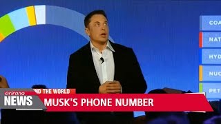 Elon Musk accidentally tweets his private phone number