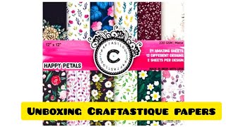 Unboxing Craftastique Printed Papers...