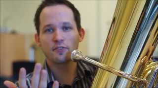 Playing Tuba:  Slurring From High to Low with Air Support