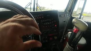 Brief Interior Tour of a Coffin Sleeper W900 Kenworth w/ 3 Hopper Pneumatic Bulk Trailer