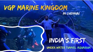 VGP Marine Kingdom 2023 Full Tour in Telugu|| Chennai || India’s 1st Under Water Tunnel Aquarium