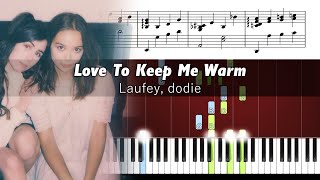 Laufey & dodie - Love To Keep Me Warm - Accurate Piano Tutorial with Sheet Music