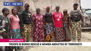 WATCH: Task Force Troops in Borno State Rescue 6 Women Abducted by Boko Haram