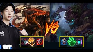 Xiao Chao Meng Climbs to Top 1 Challenger Day 2 - Renekton vs Maokai Challenger Matchup