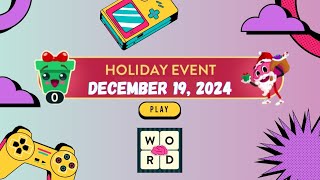 WordBrain Holiday Event (December 19, 2024)