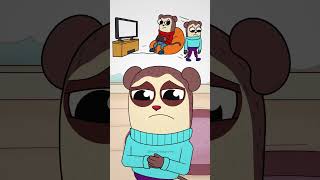 The Saddest story of LITTLE BROTHER (Cartoon Animation) #shorts