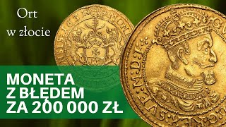 Moneta z błędem za 200.000 złotych. Unikalna moneta wybita bez wiedzy króla - Aukcja 34 Niemczyk