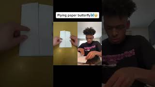 Flying paper butterfly🦋😳