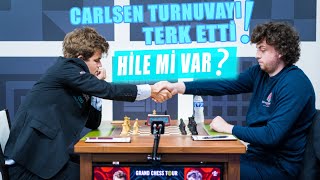 CARLSEN TURNUVAYI TERK ETTİ! - NEDENİ  HİLE Mİ?