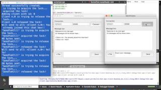 Demo app chat client - server using socket, multithread C++