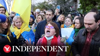 Watch again: protests in Paris to show support for Ukraine