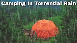 Camping Rain, Forest, Tent, Heavy Rainstorm, ASMR