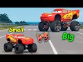 Big Monster Truck Lightning Mcqueen VS Small Monster Truck Lightning Mcqueen  - which is best?