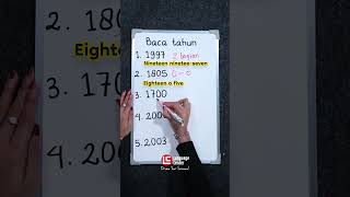 CARA BACA TAHUN DALAM BAHASA INGGRIS - Kampung Inggris LC