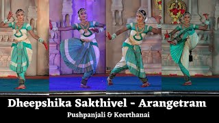 dheepshika sakthivel - arangteram - pushpanjali and  Keerthanam - sribharathalaya - bharathanatyam