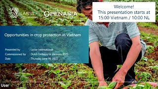 Webinar/Seminar - AgroChemical reduction Vietnam - Green Tech Amsterdam 2022
