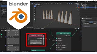 Endpoint Selection -- Geometry Nodes -- Learning Blender