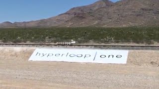 Hyperloop One first test  (close-up \u0026 slow motion)