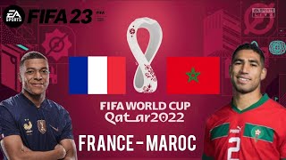 Match coupe du Monde FIFA 23 France - Maroc (2-1)