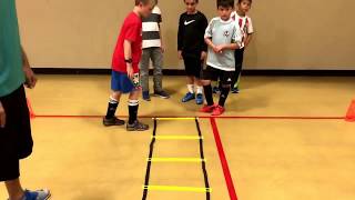 Speed and Agility Soccer Exercises for U8-U10 age group, small drills to increase ball control/speed