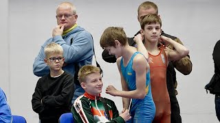 U13 D. Horbanych (UKR) vs I. Tutskaniuk (UKR) 38kg. Youth boys greco-roman wrestling.