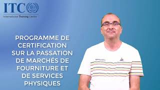 Course Programme de certification sur la passation de marchés de fourniture et de services physiques