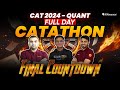 CAT 2024 Quant Full Day Revision✍️| CATATHON - CAT 2024 Final Countdown | CAT Quant | Marathon Class