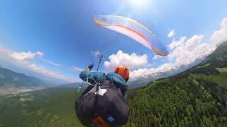 Cross parapente dans les nuages : De Belledonne à St-Hilaire (et une caméra en freestyle !)