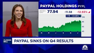 PayPal shares plunge 12% despite earnings beat as growth slows in card processing