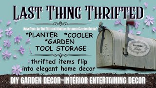 DIY Garden & Home Decor Using Thrifted & Roadside Finds / Metal Mailbox / Last Thing Thrifted