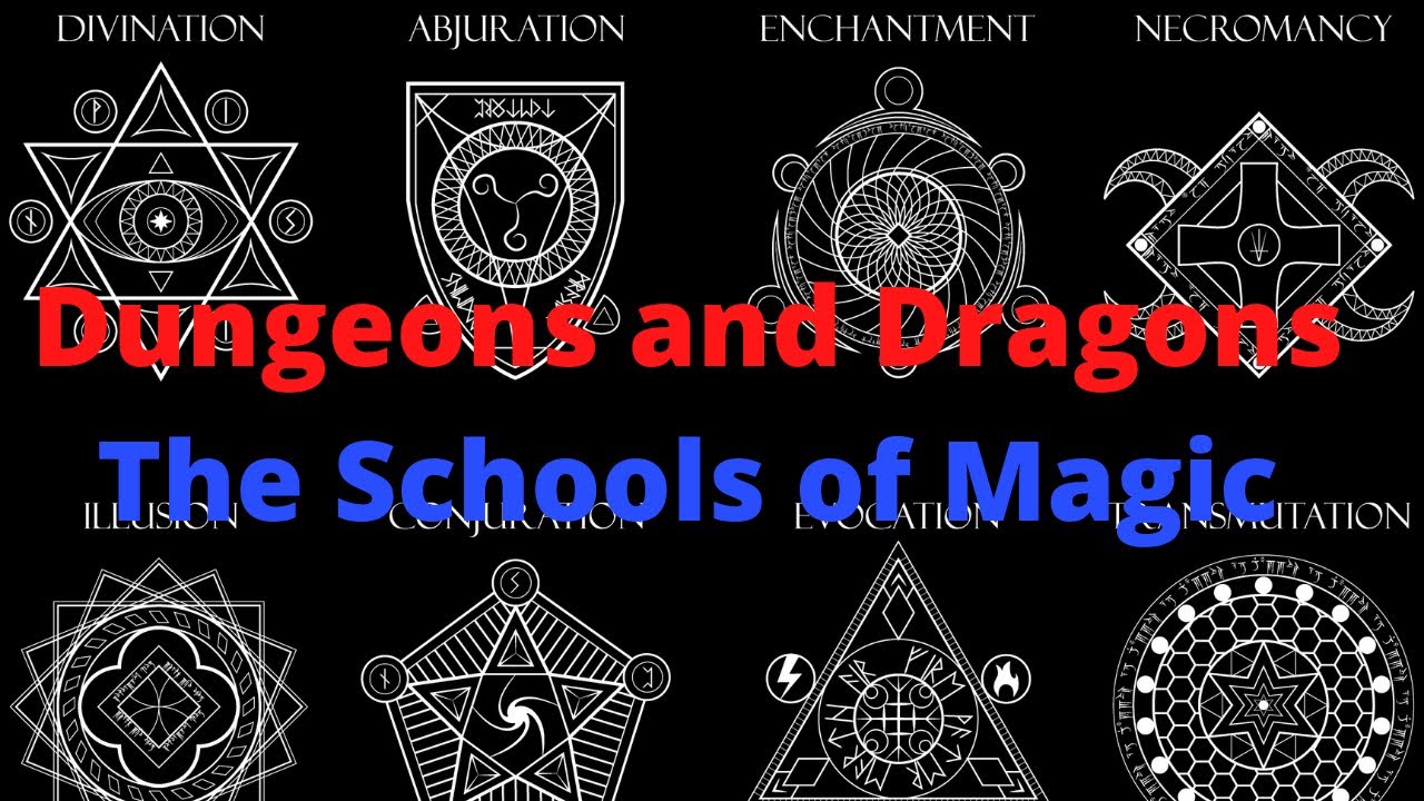 Dungeons And Dragons; The Schools Of Magic - YouTube