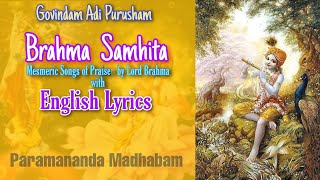 Brahma Samhita English Lyrics ॥GovindamAdiPurusham ॥#meditation #stotram by #brahma #samhita