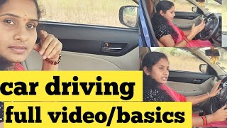 ఈ ఒక్క వీడియో చూస్తే మీకు car driving అంటే భయం పోతుంది😍👍# car driving basics#House wife car driving