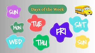 Days of the week song for kids and Toddlers