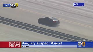 Pursuit Suspect Hits Speeds Of Over 160 MPH Through Inland Empire