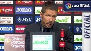 Press Conference Simeone after Valencia CF (0-1) Atlético de Madrid - HD