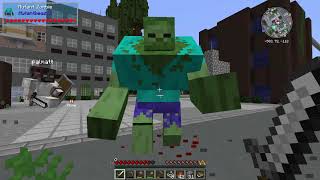 Co-Op Modded Minecraft: TWD 2 (A Zombie Modpack): Episode 7- Massive Zombie Battle