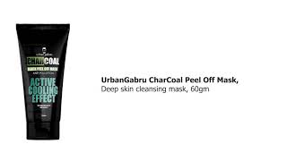 UrbanGabru Charcoal Peel Off Mask remove blackheads \u0026 whiteheads | deep skin purifying cleansing...