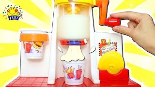 【マクドナルドのシェイクマシン！】リカちゃんに手作りシェイクを作ってあげよう♪