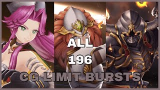 All 196 Characters CG Limit Bursts | War of the Visions: Final Fantasy Brave Exvius