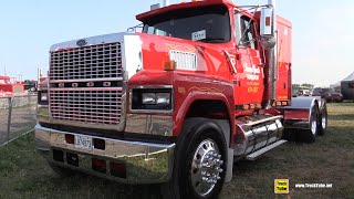 1989 Ford LTL 9000 Sleeper Truck Ger44 - Walkaround Exterior Tour