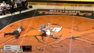 197lbs Levi Hopkins (Campbell) vs Michael Battista (Virginia)