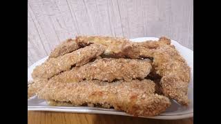 КУРИНЫЕ СТРИПСЫ без капли растительного масла. CHICKEN STRIPS without a drop of vegetable oil.