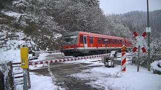 Spoorwegovergang Fridingen an der Donau (D) // Railroad crossing // Bahnübergang