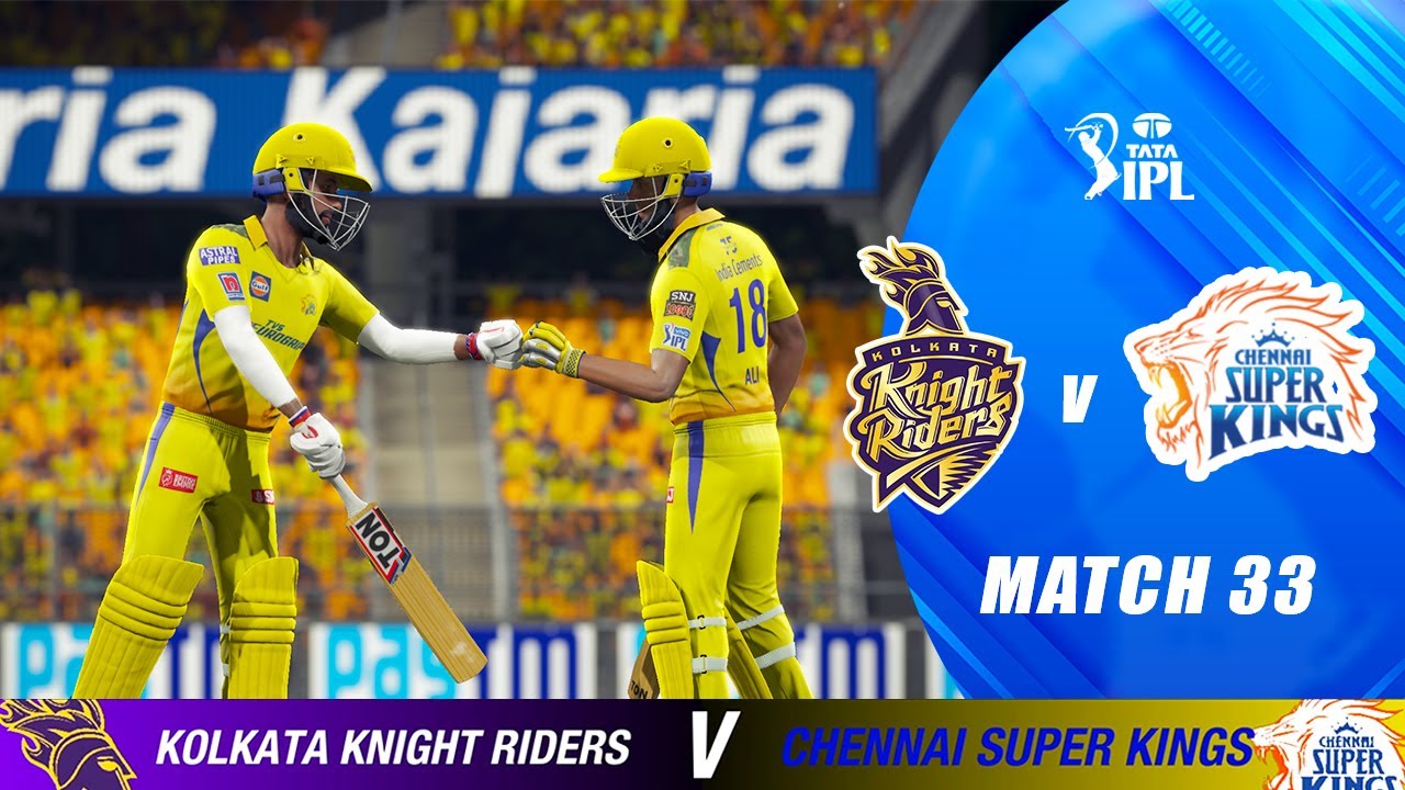 Kolkata Knight Riders Vs Chennai Super Kings | Match 33 | IPL 2023 ...