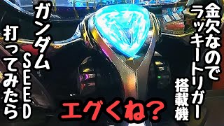 金欠なのでラッキートリガー付きのガンダムSEEDを試しに打ってみたら台が騒ぎ始めたので海物語打つ軍資金を増やしてみる。【PF機動戦士ガンダムSEED LT‐Light ver.】