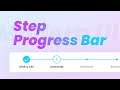 Multiple step progress bar with JavaScript