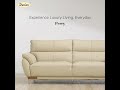 Durian Perry Leather Sofa